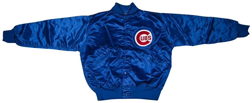 1982-86 Ryne Sandberg Game Used and Signed Chicago Cubs Jacket (PSA/DNA)